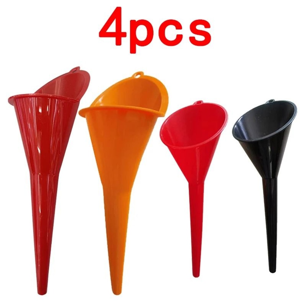 Long Stem Oil And Fuel Funnel Set Anti Splash Refueling Tools For Cars And Motorcycles 6