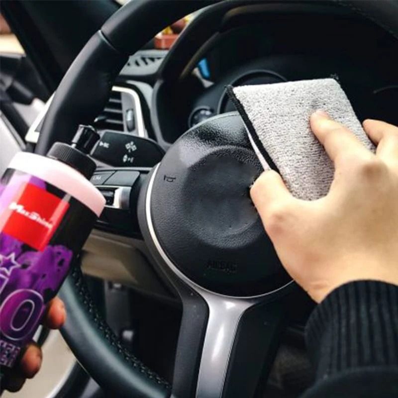 Double Sided Microfiber Car Cleaning Sponge Pads For Interior And Leather Care 5
