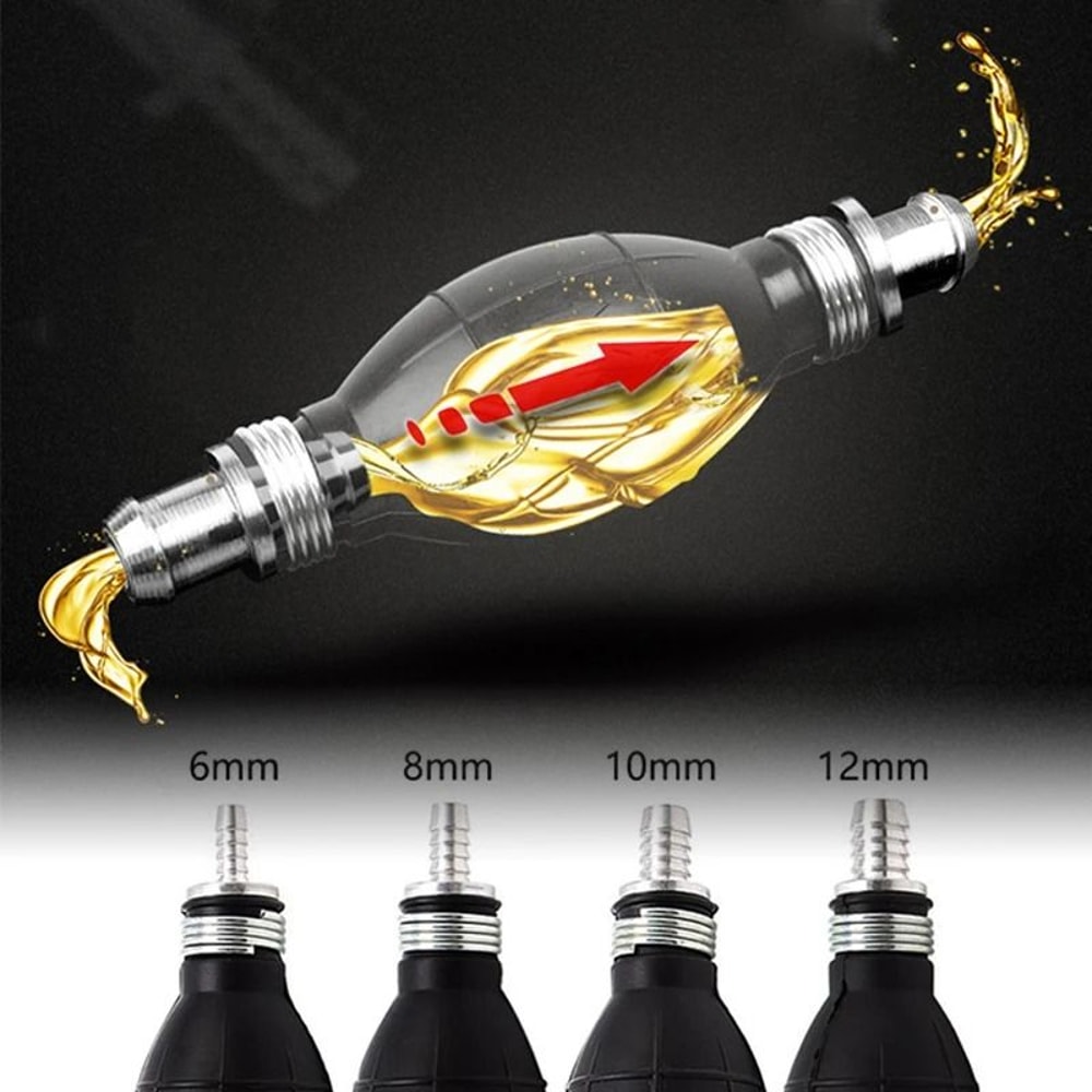 Universal Manual Fuel Transfer Pump Rubber Hand Primer Bulb For Petrol And Diesel 6