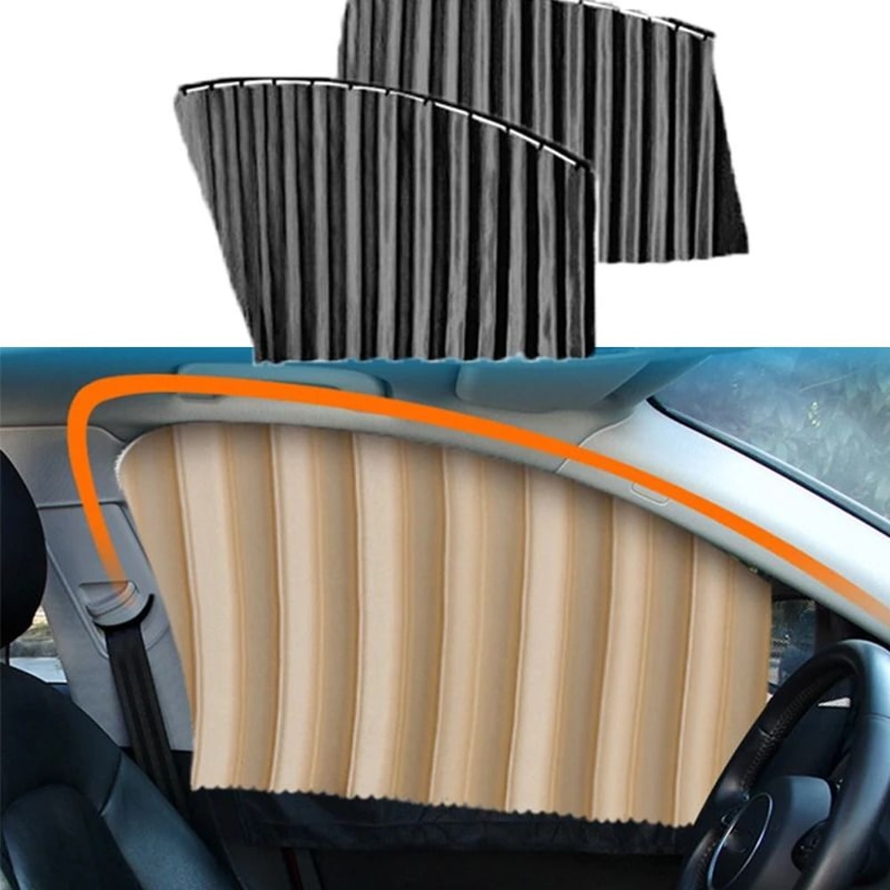 Magnetic Car Sunshade Window Curtain UV Protection Privacy Window Shade Set 9