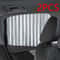 Magnetic Car Sunshade Window Curtain UV Protection Privacy Window Shade Set 2