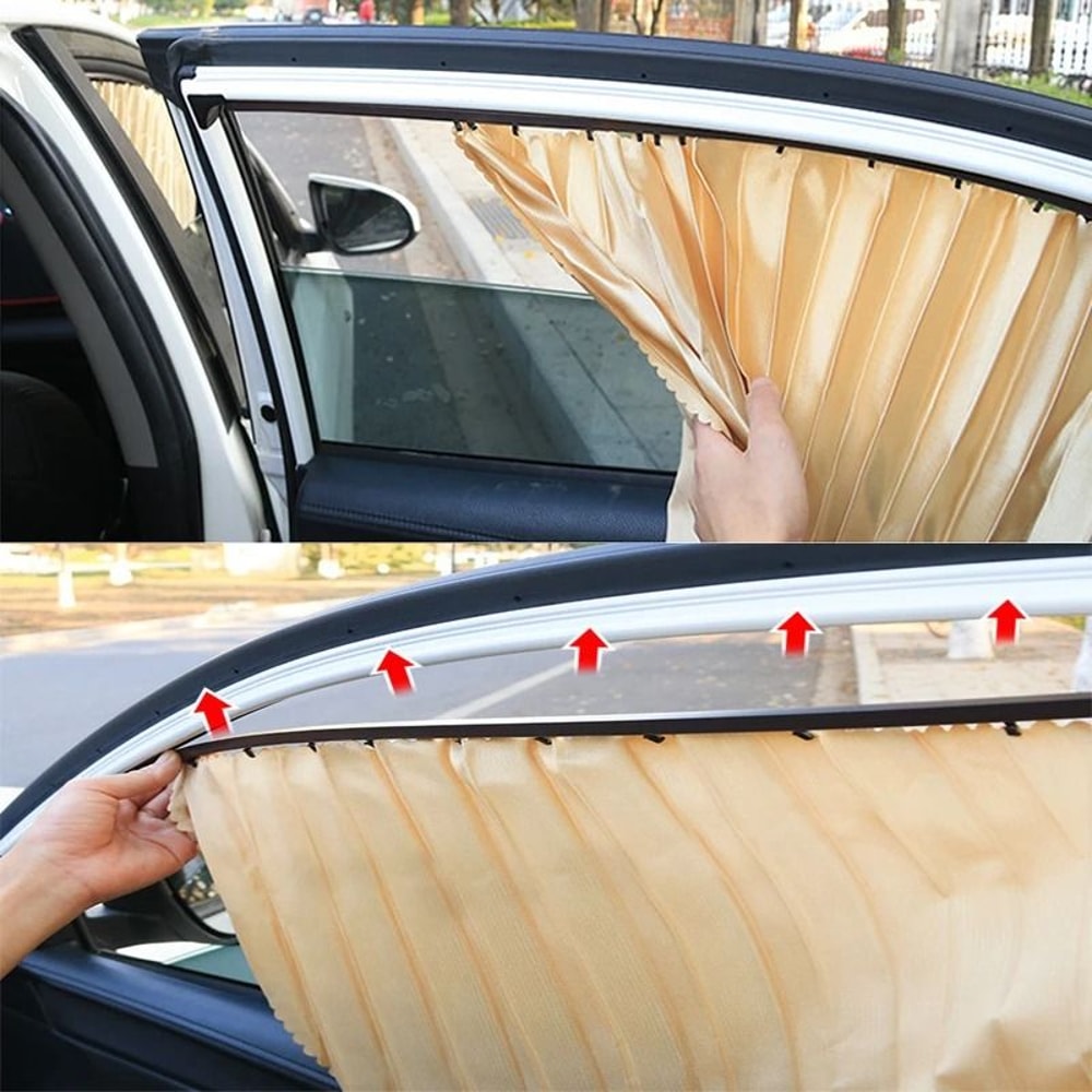 Magnetic Car Sunshade Window Curtain UV Protection Privacy Window Shade Set 11