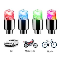 led wheel valve stem lights tire hub caps for cars and motorcycles