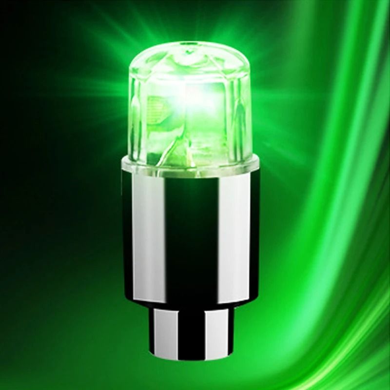 LED Wheel Valve Stem Lights Tire Hub Caps For Cars And Motorcycles 2