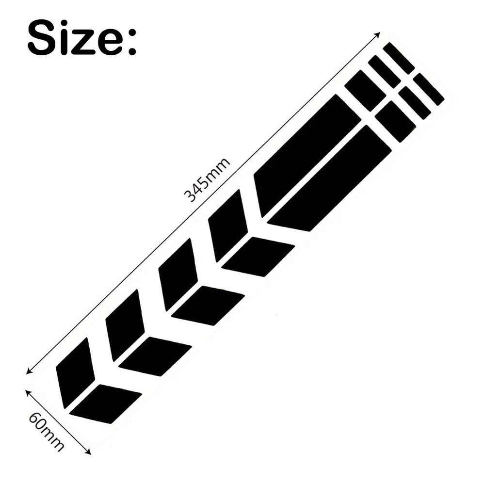 Motorcycle Arrow Reflective Stickers Safety Fender Decals Waterproof Warning Tape 8