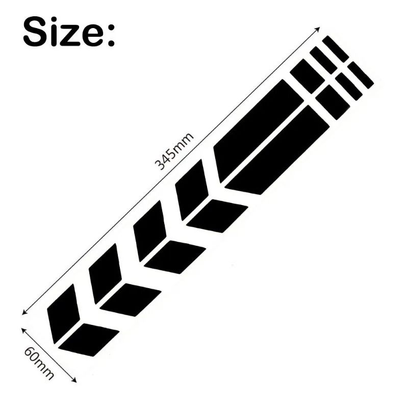 Motorcycle Arrow Reflective Stickers Safety Fender Decals Waterproof Warning Tape 7