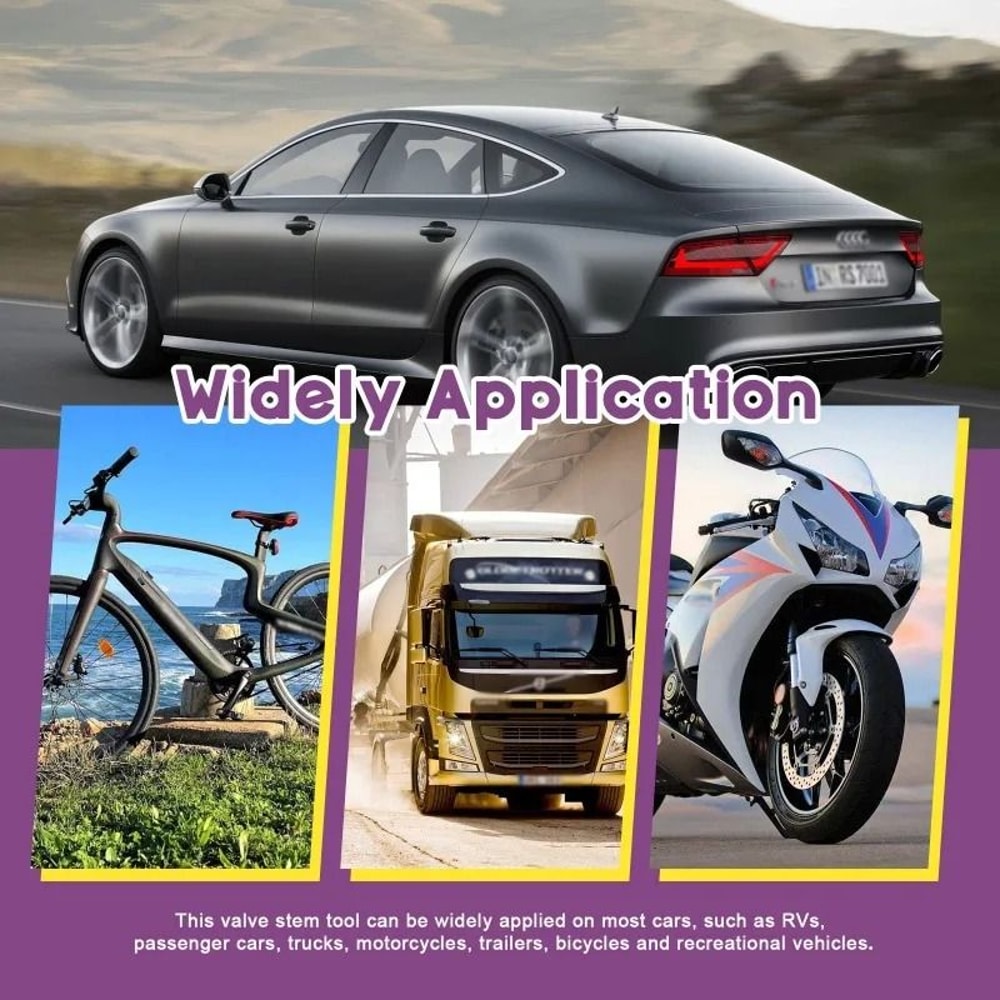 Tire Valve Core Remover Tool Set For Car Bike And Motorcycle Repair 1