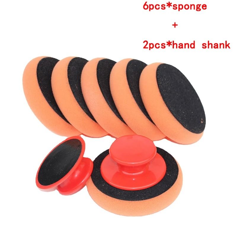 Car Waxing Sponge With Handle Polishing Pad For Easy Car Cleaning And Shine 6