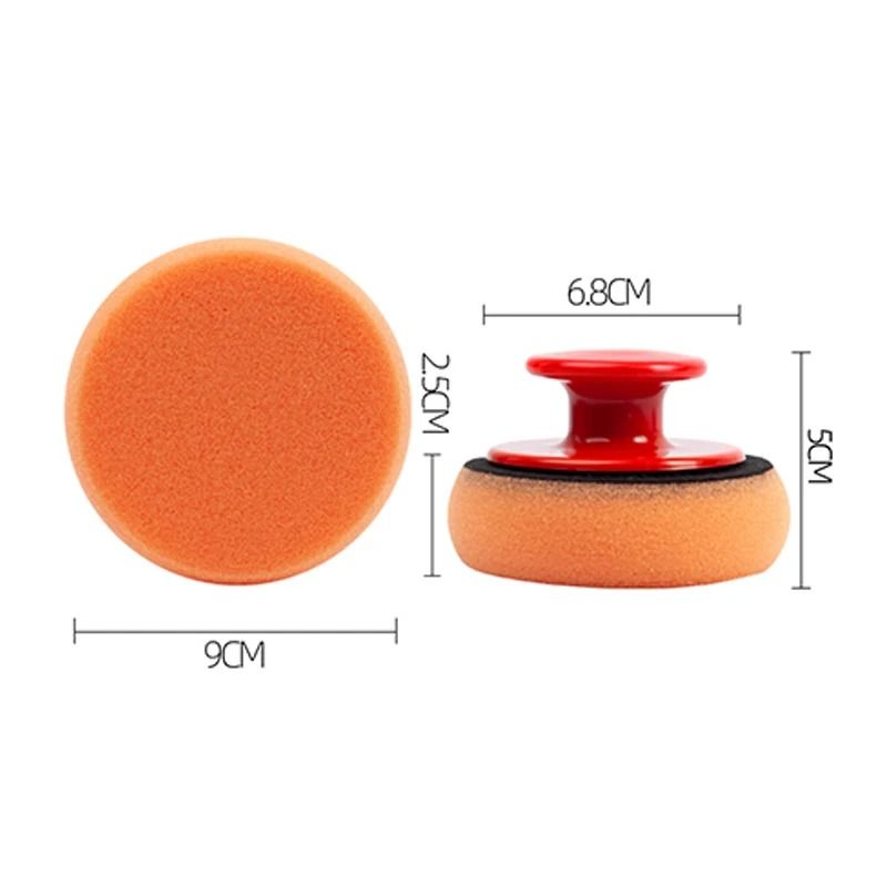 Car Waxing Sponge With Handle Polishing Pad For Easy Car Cleaning And Shine 7