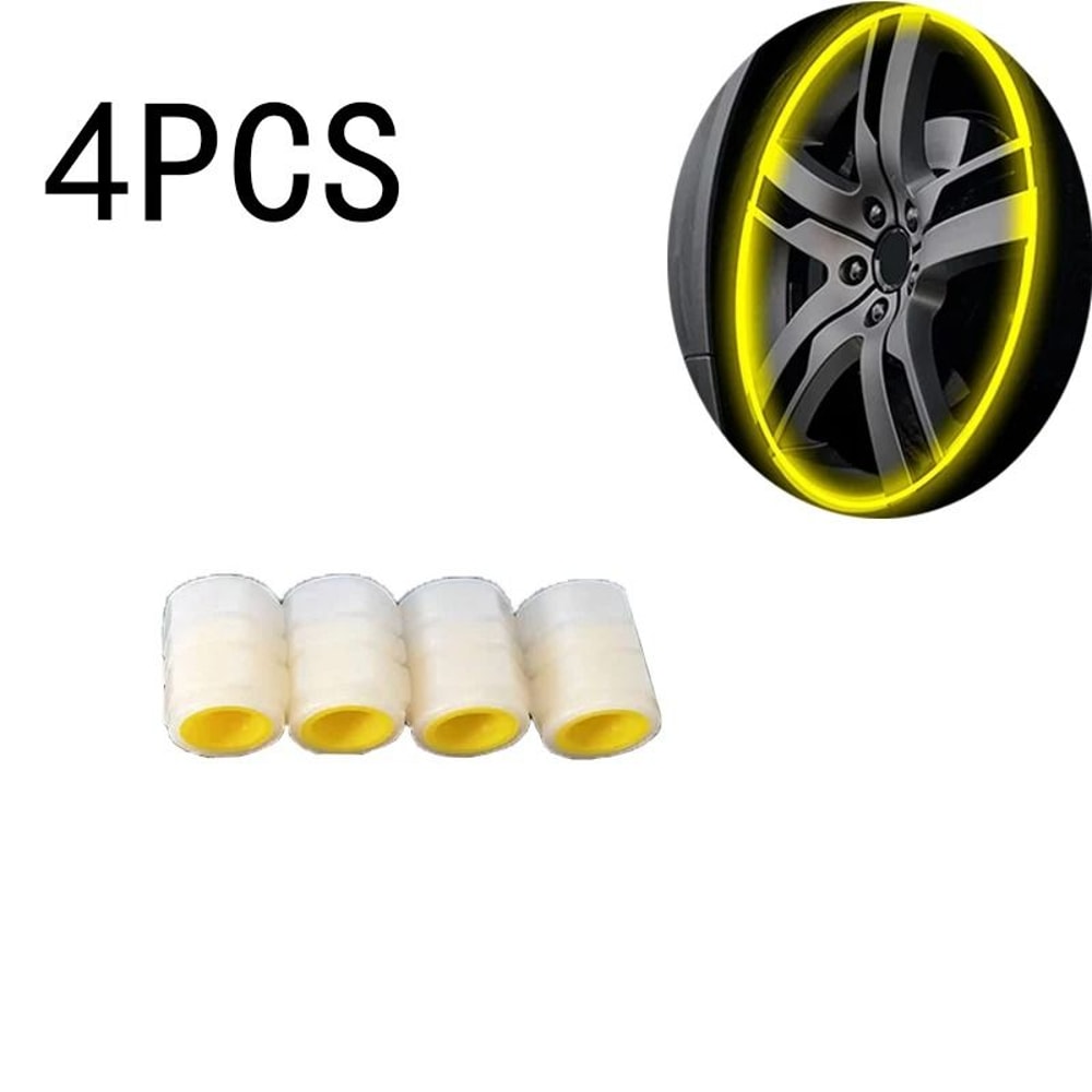 Glow In The Dark Tire Valve Caps Fluorescent Wheel Caps For Cars And Motorcycles 1