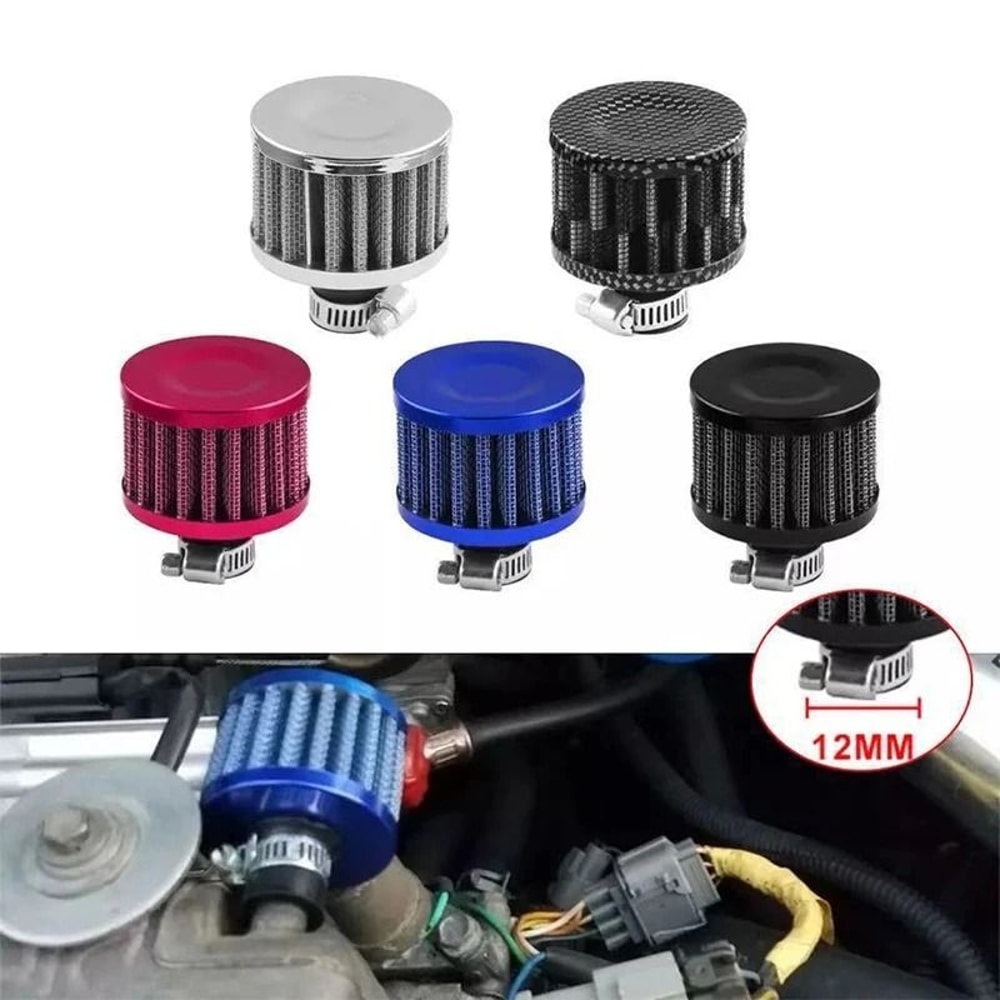 12 Mm Universal Mini Breather Air Filter High Flow Crankcase Vent For Cars And Motorcycles 11