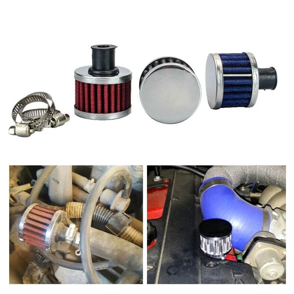 12 Mm Universal Mini Breather Air Filter High Flow Crankcase Vent For Cars And Motorcycles 7