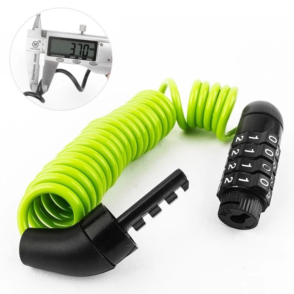 4 Digit Combination Helmet Lock Cable For Bikes Scooters And Motorcycles 3