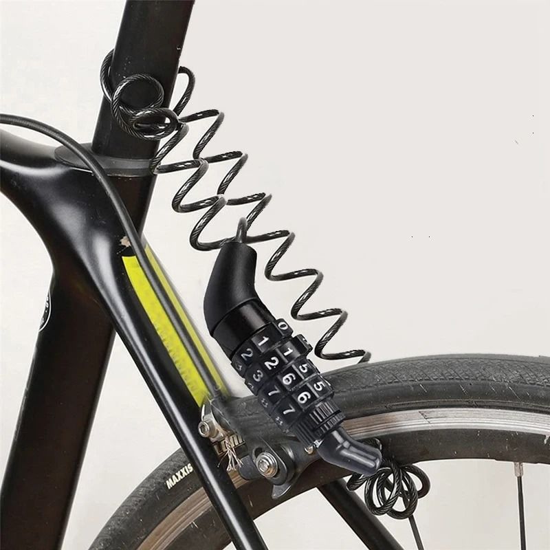 4 Digit Combination Helmet Lock Cable For Bikes Scooters And Motorcycles 9