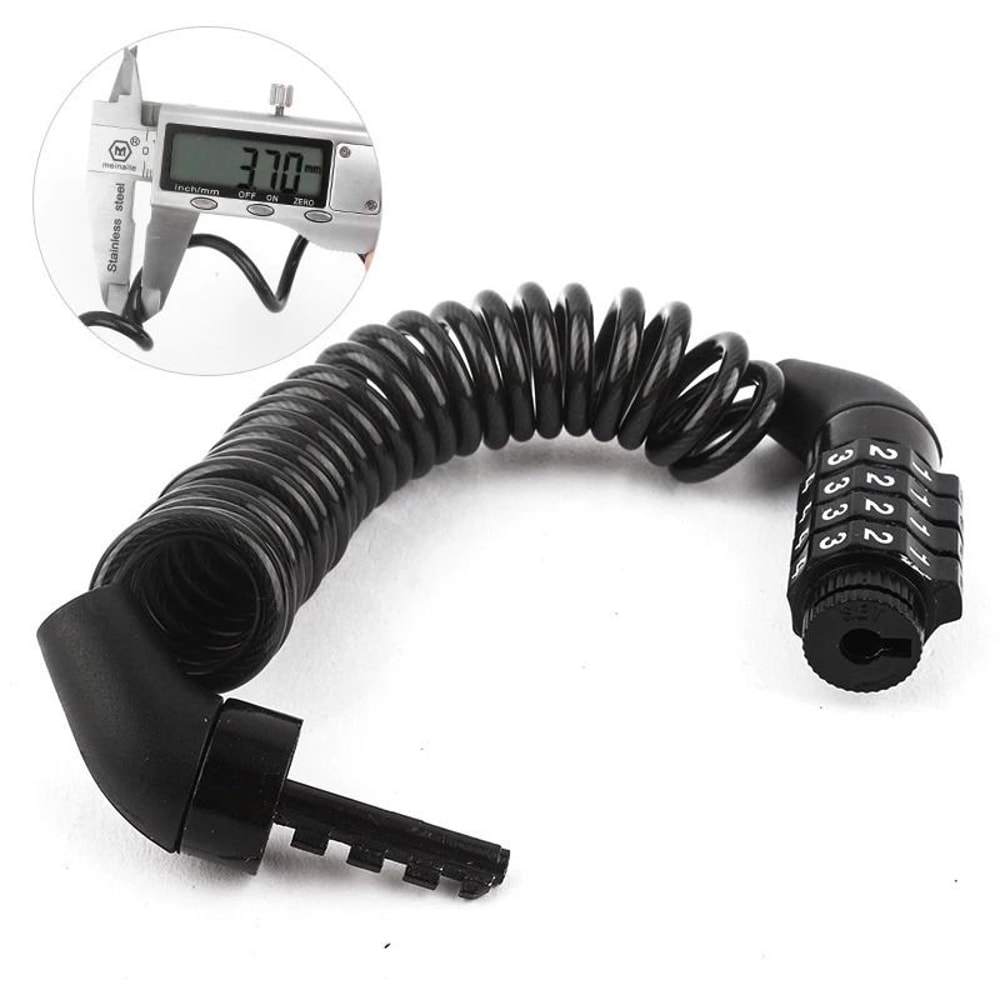 4 Digit Combination Helmet Lock Cable For Bikes Scooters And Motorcycles 2