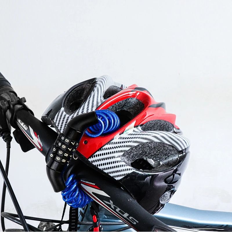 4 Digit Combination Helmet Lock Cable For Bikes Scooters And Motorcycles 6