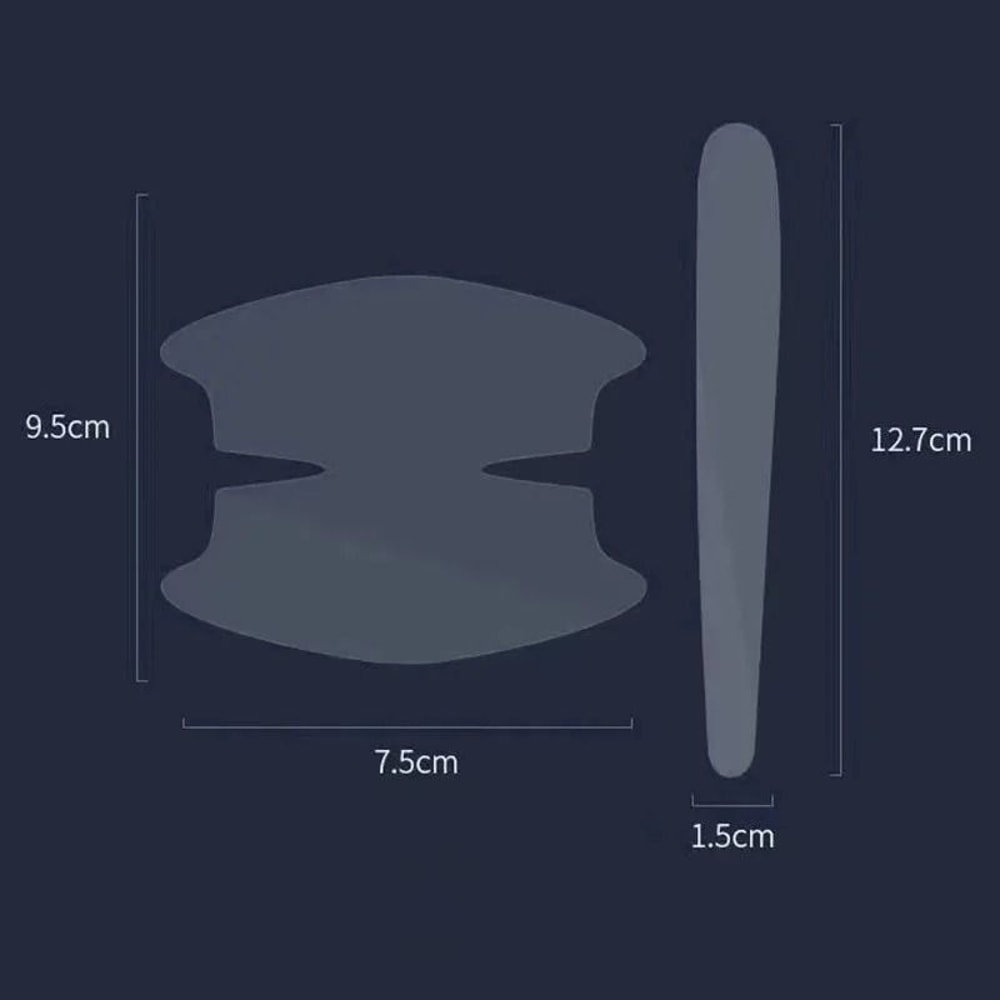 Invisible Car Door Handle Scratch Protector Bowl Stickers Anti Collision Protection Set 6
