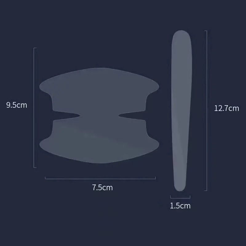 Invisible Car Door Handle Scratch Protector Bowl Stickers Anti Collision Protection Set 6
