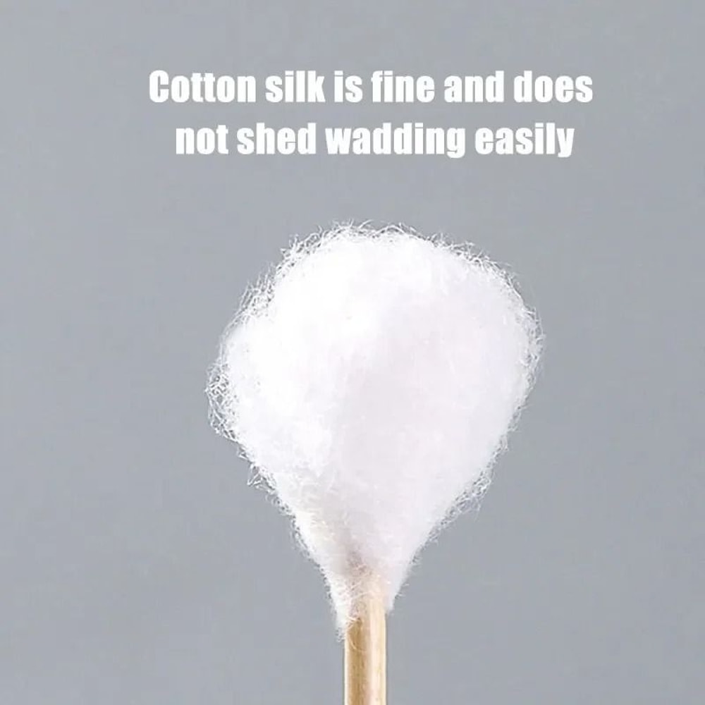 Precision Double Ended Cotton Swabs For Makeup Ear Cleaning And Pet Care 500 Pieces 4