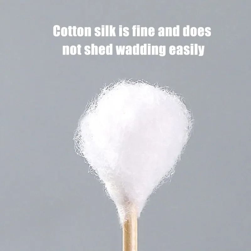 Precision Double Ended Cotton Swabs For Makeup Ear Cleaning And Pet Care 500 Pieces 4