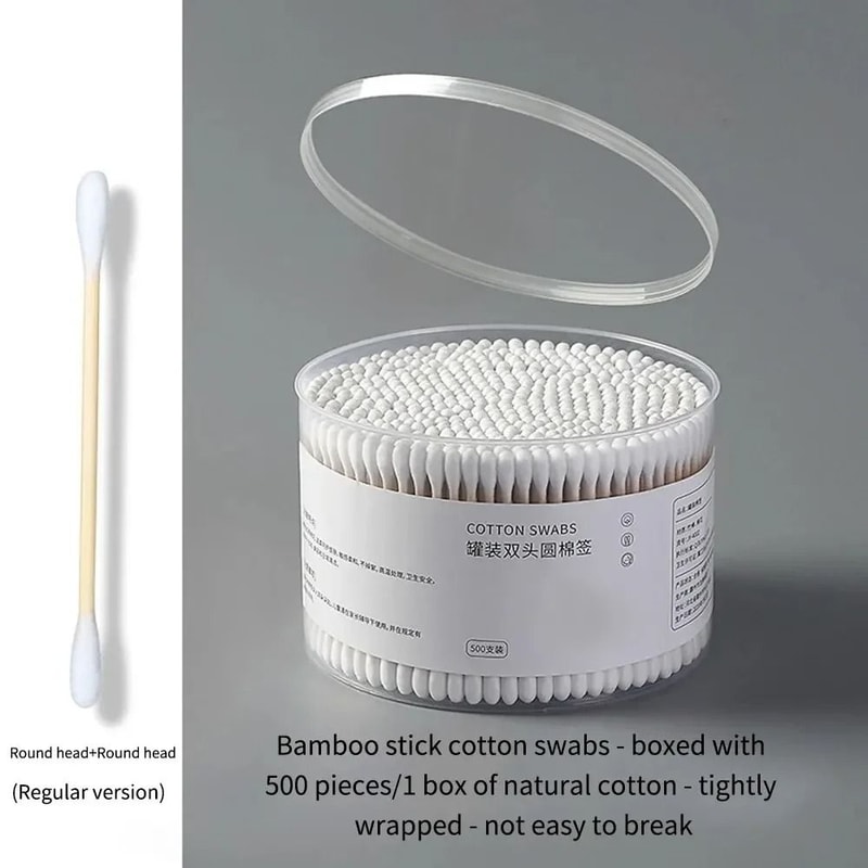 Precision Double Ended Cotton Swabs For Makeup Ear Cleaning And Pet Care 500 Pieces 5