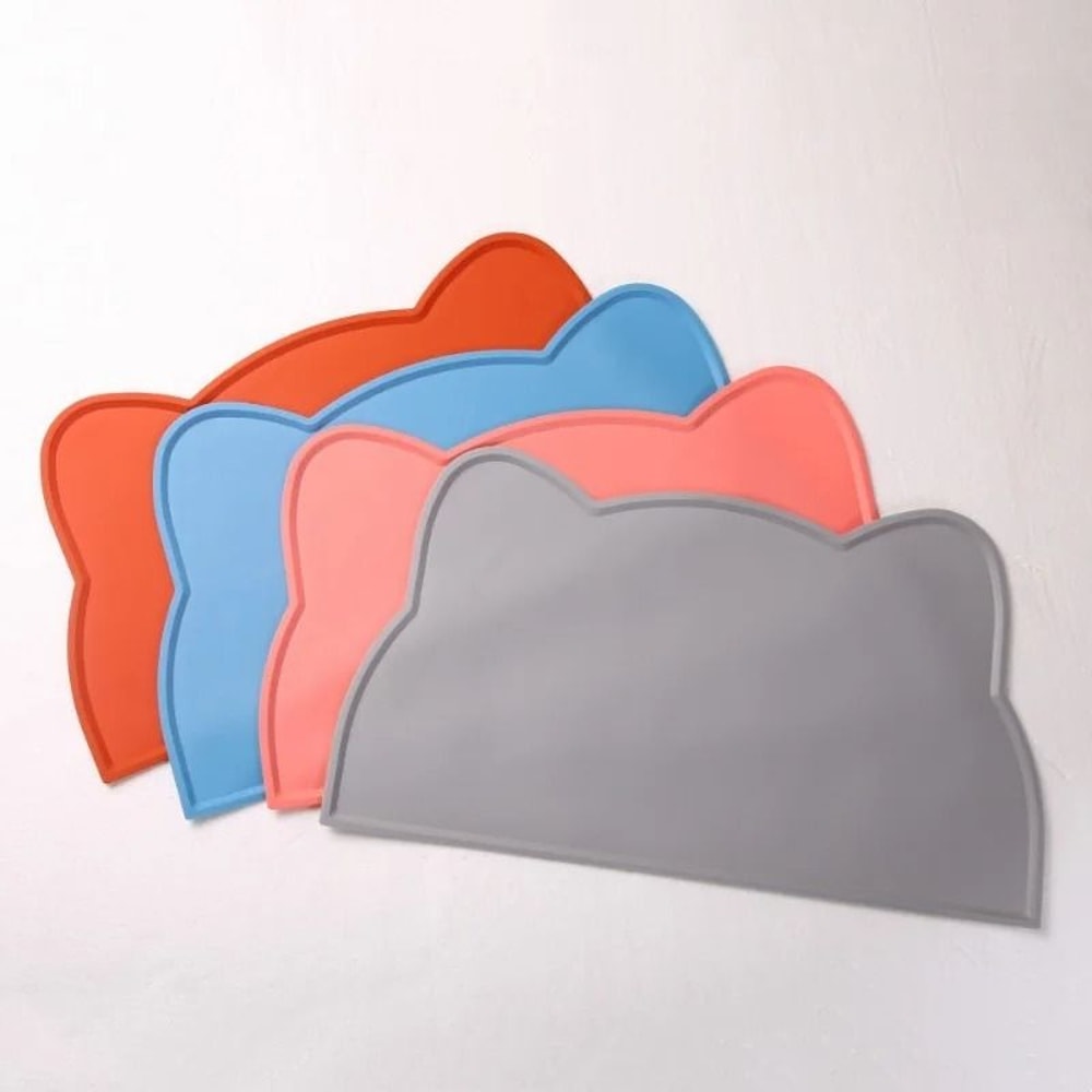 Silicone Pet Feeding Mat Waterproof Non Slip Food Bowl Mat 0