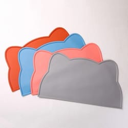 silicone pet feeding mat waterproof non slip food bowl mat