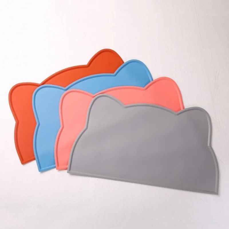 Silicone Pet Feeding Mat Waterproof Non Slip Food Bowl Mat 0