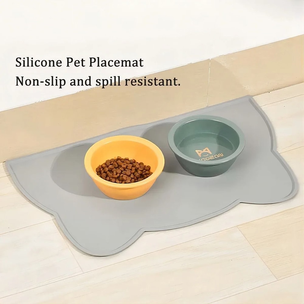 Silicone Pet Feeding Mat Waterproof Non Slip Food Bowl Mat 7