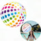 106 Inch Transparent Striped Inflatable Beach Ball For Pool And Party Fun 4
