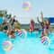 106 Inch Transparent Striped Inflatable Beach Ball For Pool And Party Fun 6