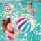 106 Inch Transparent Striped Inflatable Beach Ball For Pool And Party Fun 0