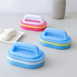 magic handle cleaning brush sponge for kitchen bathroom and toilet