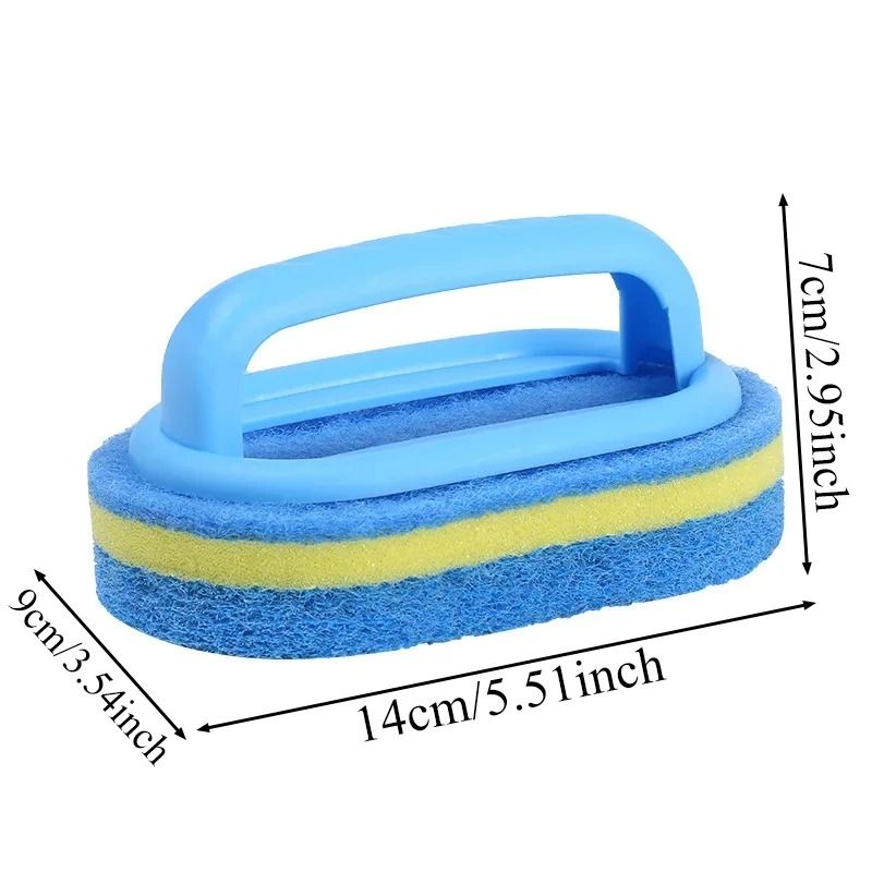 Magic Handle Cleaning Brush Sponge For Kitchen Bathroom And Toilet 7