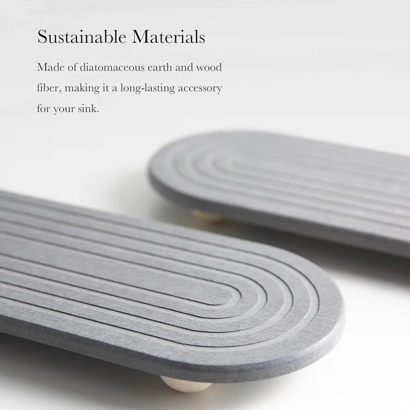 Diatom Mud Sink Tray Quick Dry Absorbent Draining Board 9