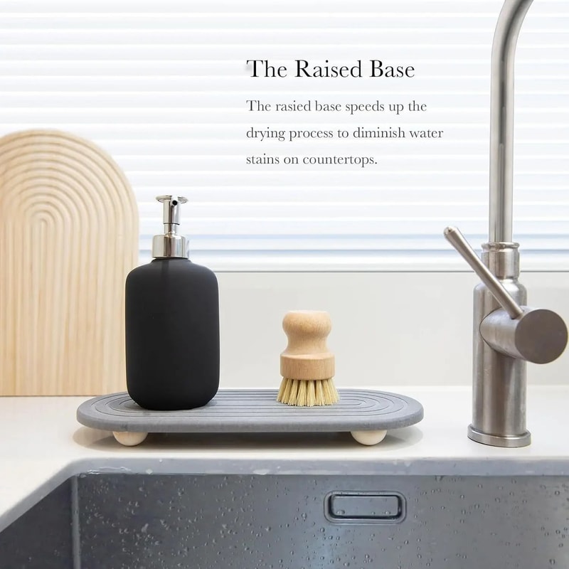 Diatom Mud Sink Tray Quick Dry Absorbent Draining Board 6