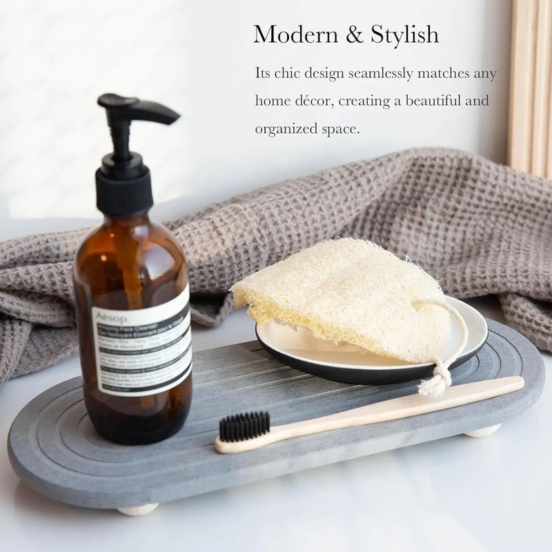 Diatom Mud Sink Tray Quick Dry Absorbent Draining Board 7