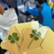 Lucky Four Leaf Clover Transparent Wishing Cards For Bookmarks And Decor 0