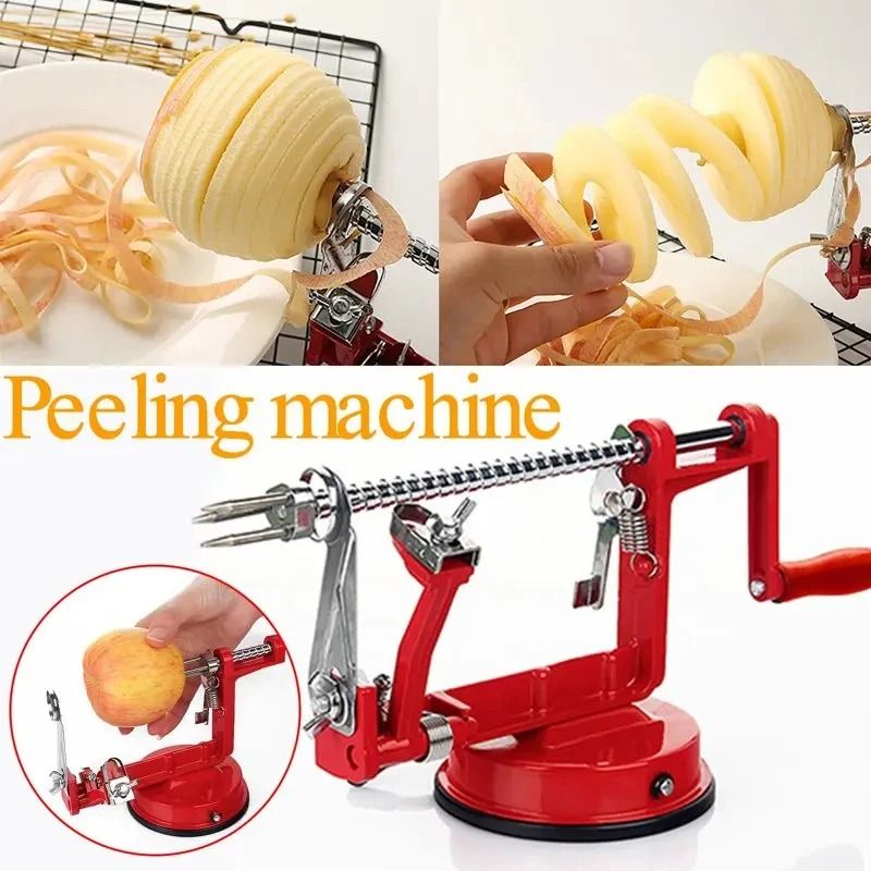 Manual 3 In 1 Apple Peeler Cranker For Fruit And Potato Prep 7
