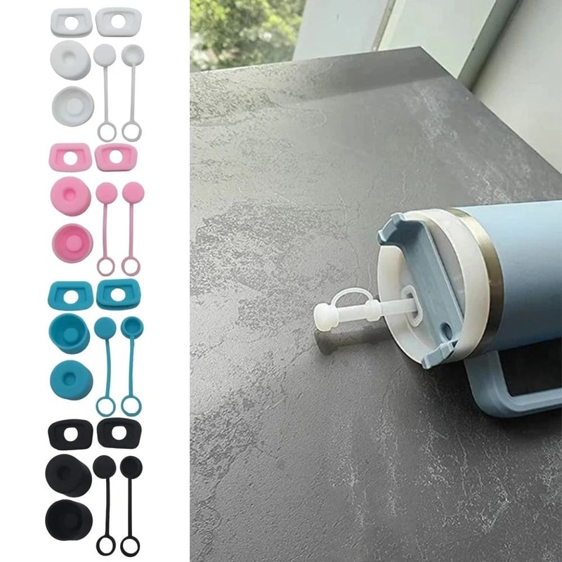 Silicone Spill Proof Stopper Set For Stanley 30oz And 40oz Tumblers 0