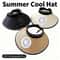 Wide Brim Sun Hat With Built In Fan USB Rechargeable For Outdoor Cooling 0