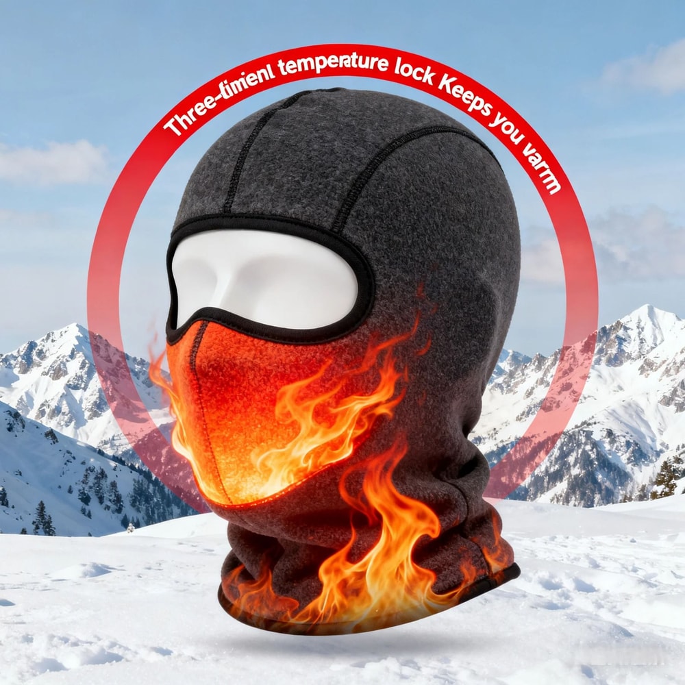 Winter Full Face Fleece Mask Windproof Cold Weather Balaclava 4