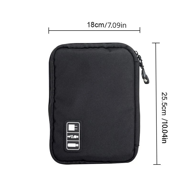 Portable Electronic Organizer Bag Waterproof Cable And Charger Storage Case 1