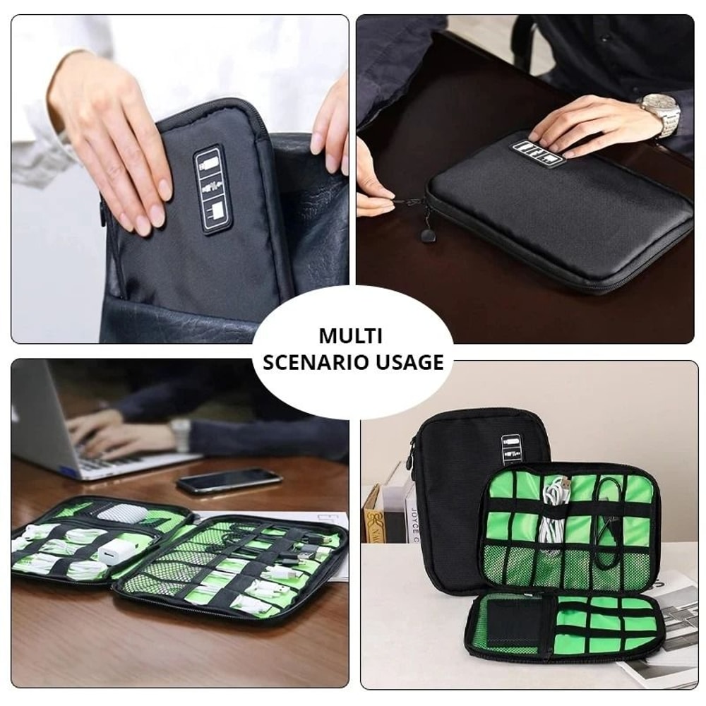 Portable Electronic Organizer Bag Waterproof Cable And Charger Storage Case 4