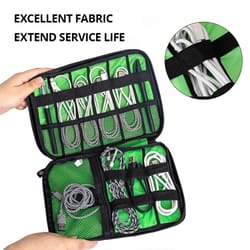 portable electronic organizer bag waterproof cable and charger storage case