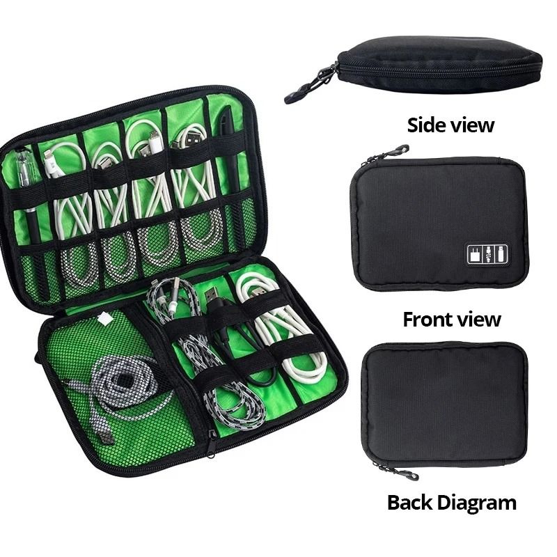 Portable Electronic Organizer Bag Waterproof Cable And Charger Storage Case 6