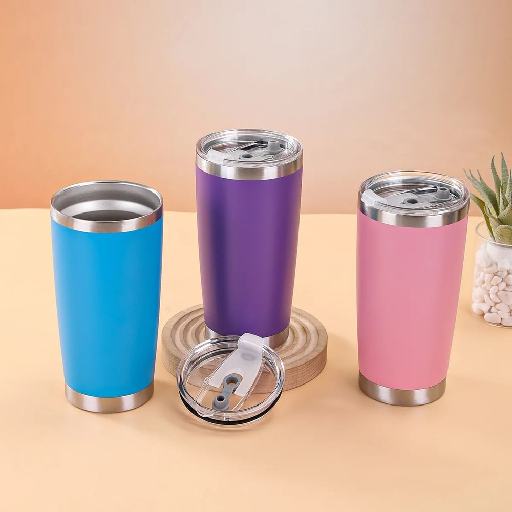 20 Oz Stainless Steel Thermal Water Bottle Vacuum Insulated For Hot And Cold Drinks 5