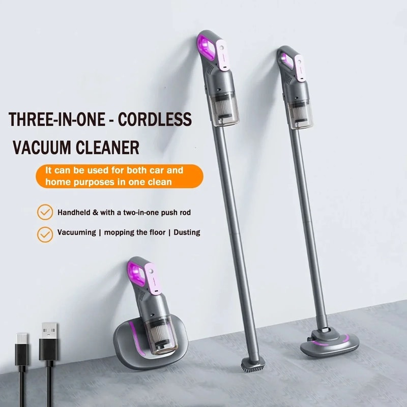 3 In 1 Cordless Handheld Vacuum Rechargeable With Cyclonic Suction 5