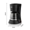 Compact Electric Drip Coffee Maker With Reusable Filter And Hot Plate 3