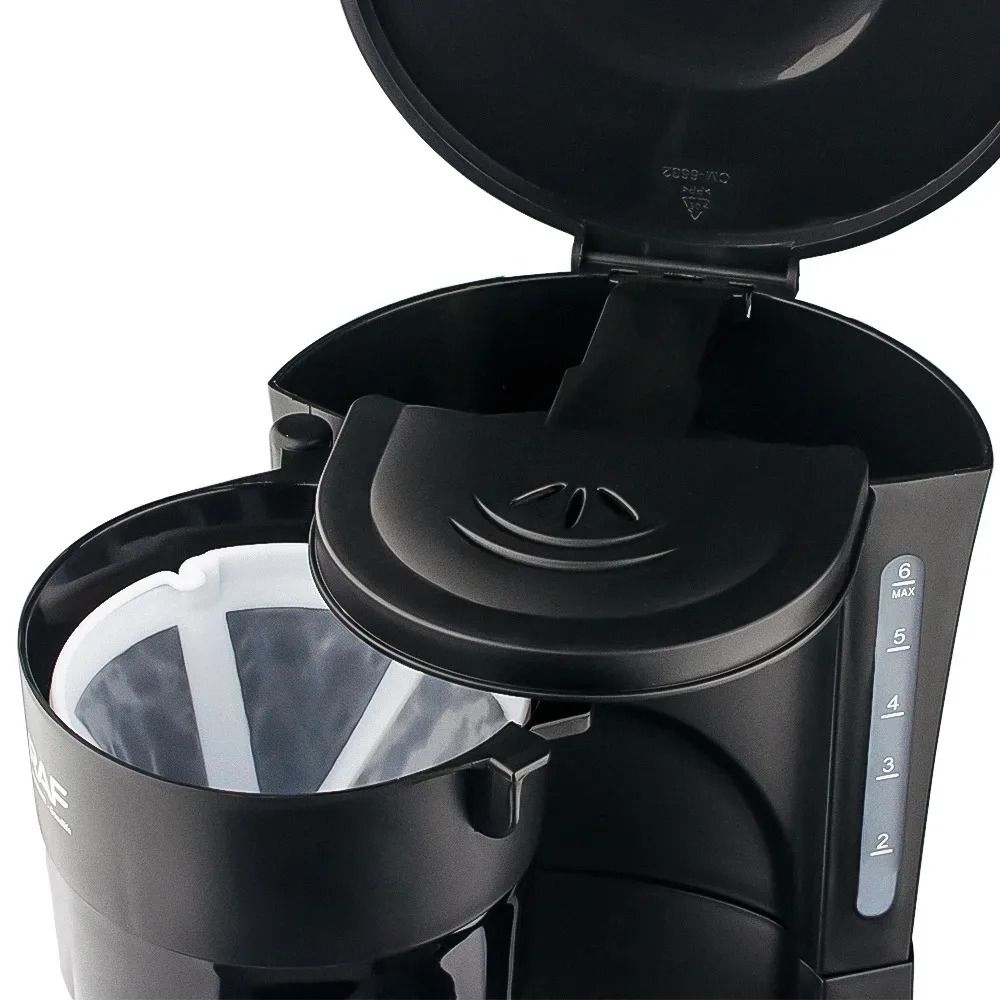 Compact Electric Drip Coffee Maker With Reusable Filter And Hot Plate 5